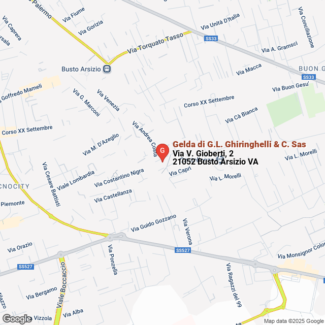 apri la mappa di Gelda di G.L. Ghiringhelli & C. Sas