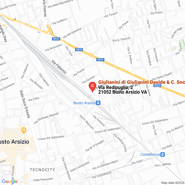 apri la mappa di Giulianini di Giulianini Davide & C. Snc