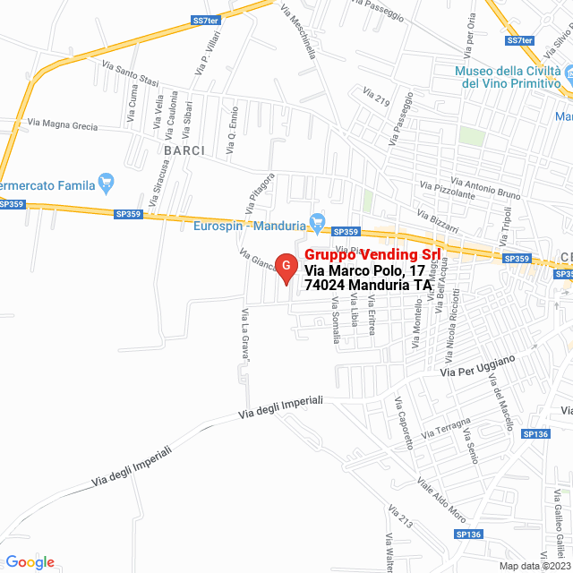 apri la mappa di Gruppo Vending Srl