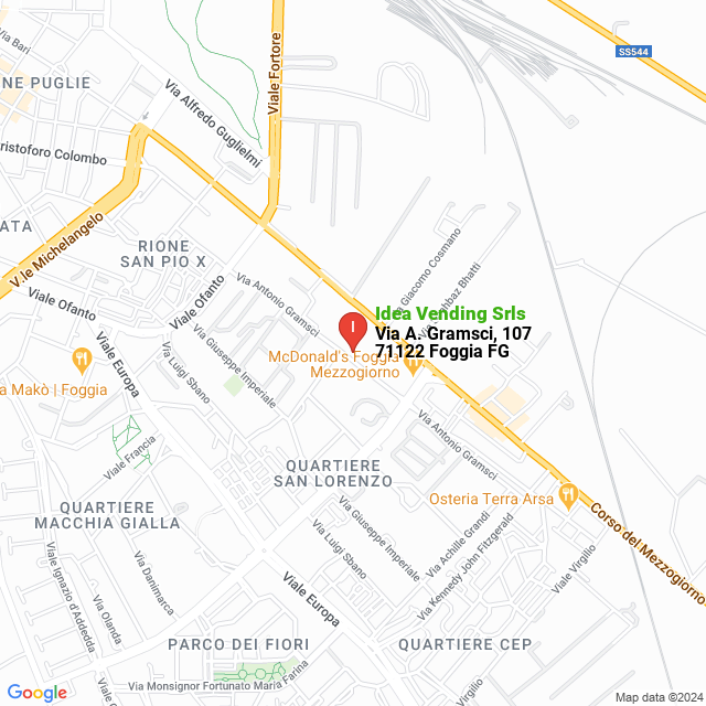 apri la mappa di Idea Vending Srls