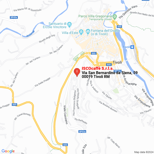 apri la mappa di ISCOcaffè S.r.l.s.