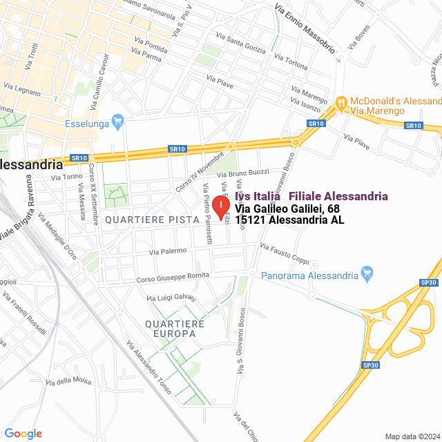apri la mappa di Ivs Italia - Filiale Alessandria