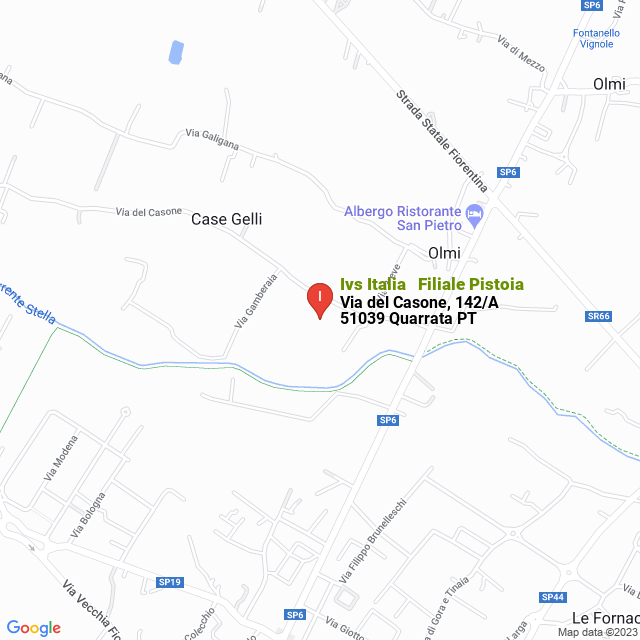 apri la mappa di Ivs Italia - Filiale Pistoia