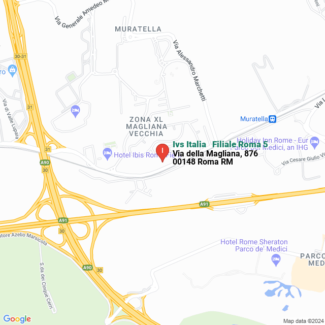 apri la mappa di Ivs Italia - Filiale Roma 5