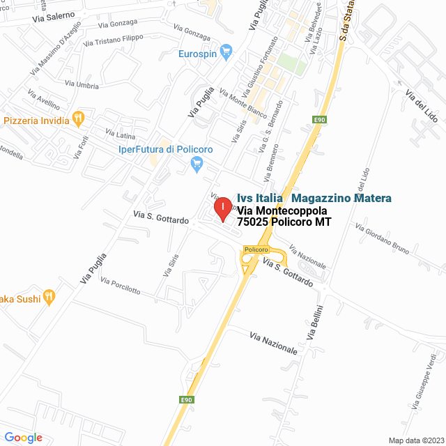 apri la mappa di Ivs Italia - Magazzino Matera