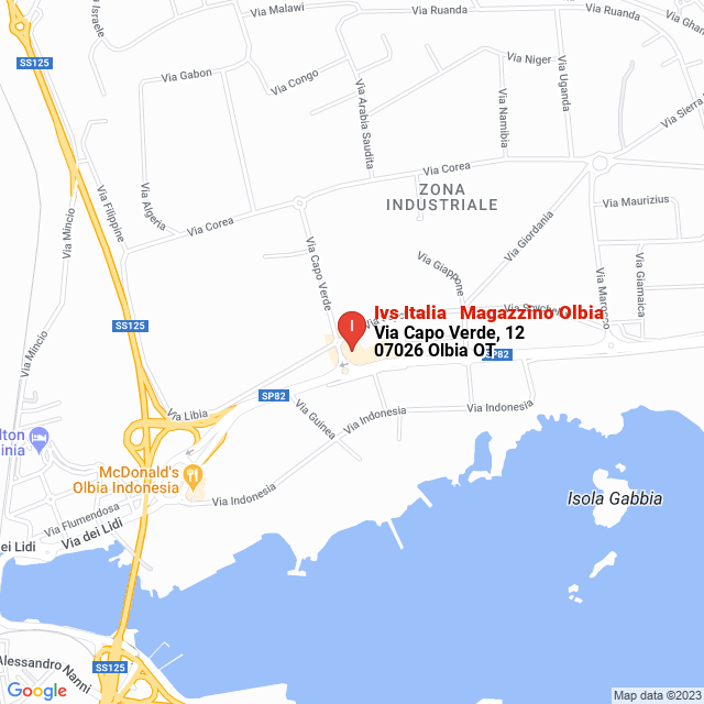 apri la mappa di Ivs Italia - Magazzino Olbia