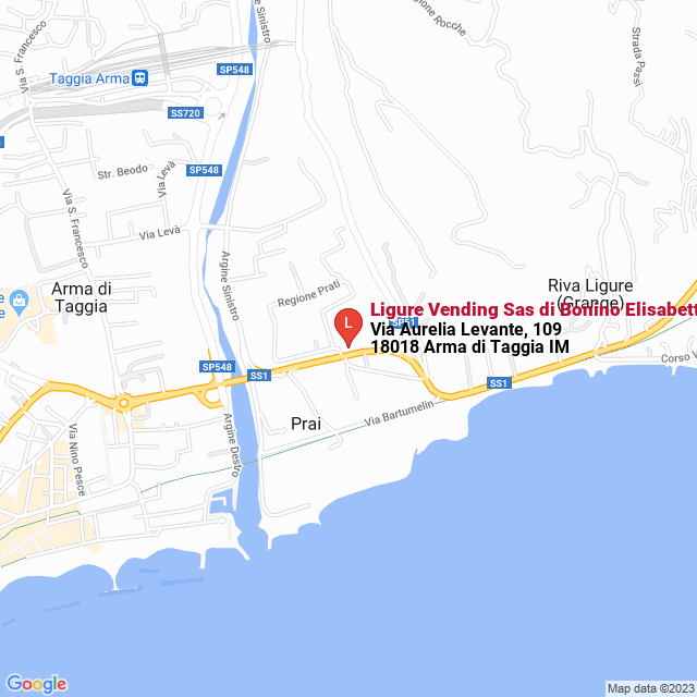 apri la mappa di Ligure Vending Sas di Bonino Elisabetta & C.