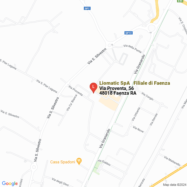apri la mappa di Liomatic SpA - Filiale di Faenza