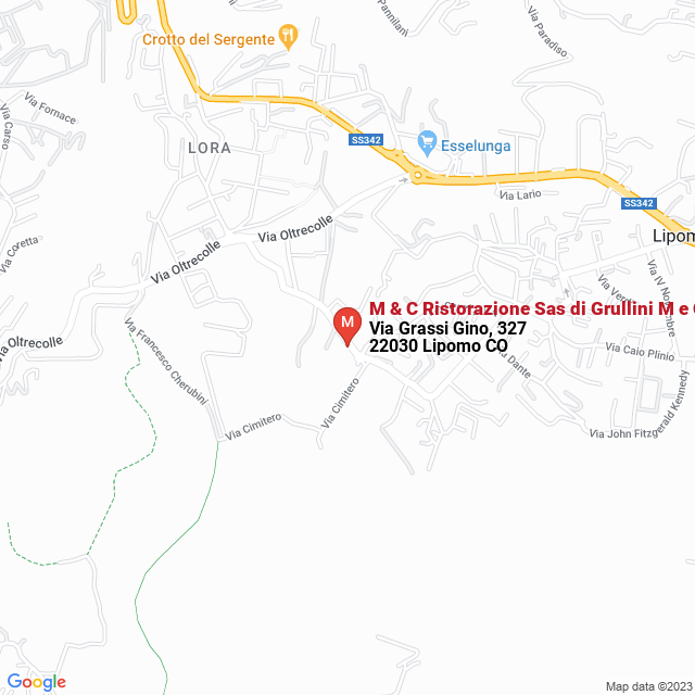 apri la mappa di M & C Ristorazione Sas di Grullini M e C.