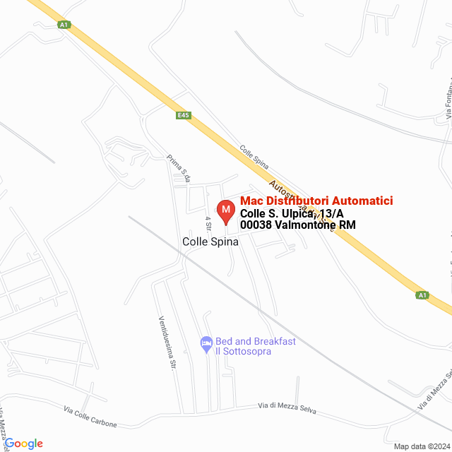 apri la mappa di Mac Distributori Automatici