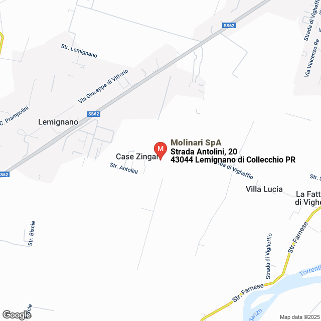 apri la mappa di Molinari SpA