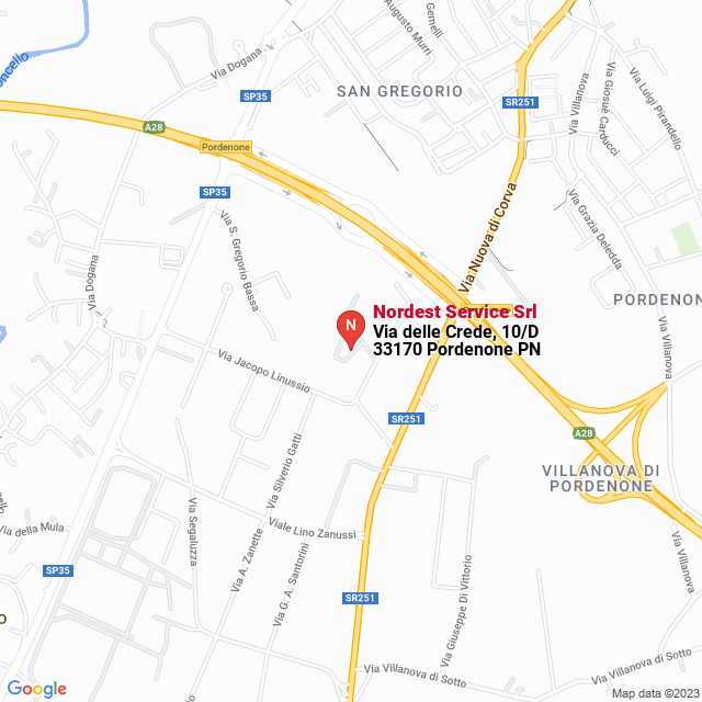 apri la mappa di Nordest Service Srl