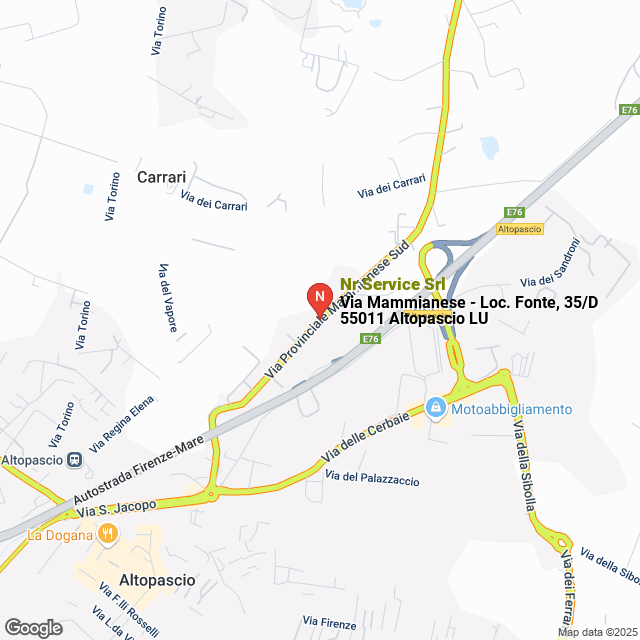 apri la mappa di Nr Service Srl