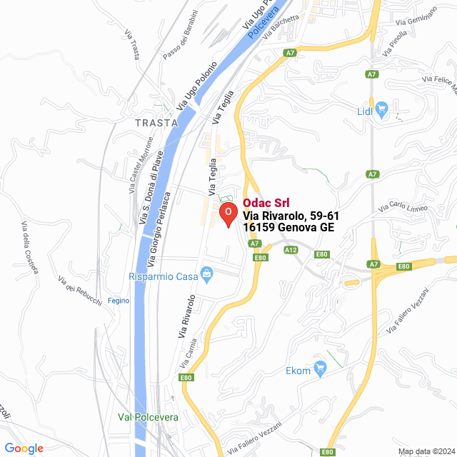 apri la mappa di Odac Srl