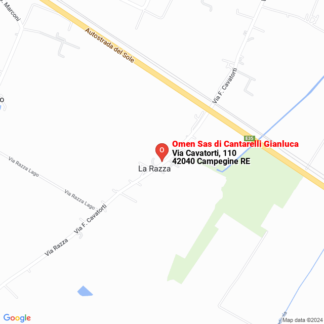 apri la mappa di Omen Sas di Cantarelli Gianluca