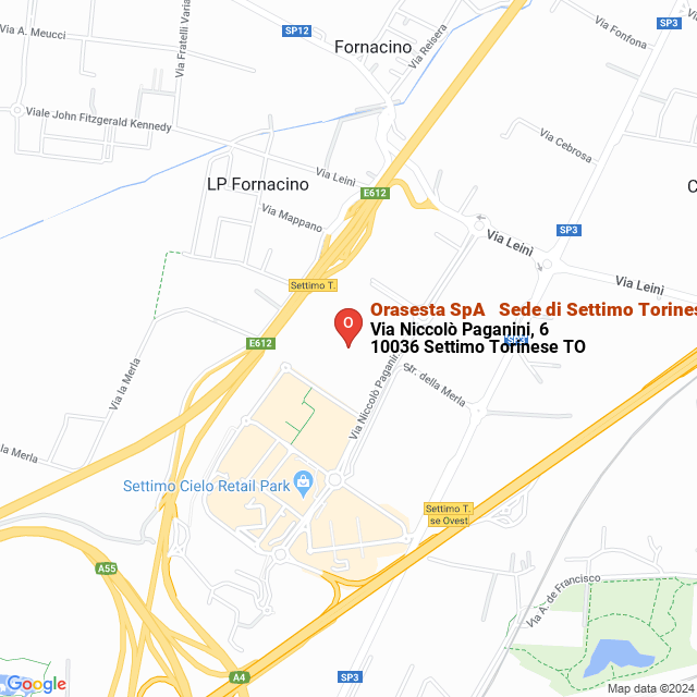 apri la mappa di Orasesta SpA - Sede di Settimo Torinese