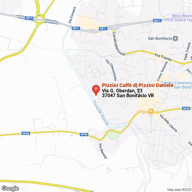 apri la mappa di Pizzini Caffè di Pizzini Daniele