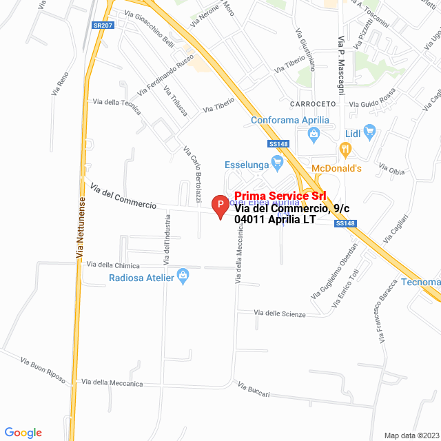 apri la mappa di Prima Service Srl