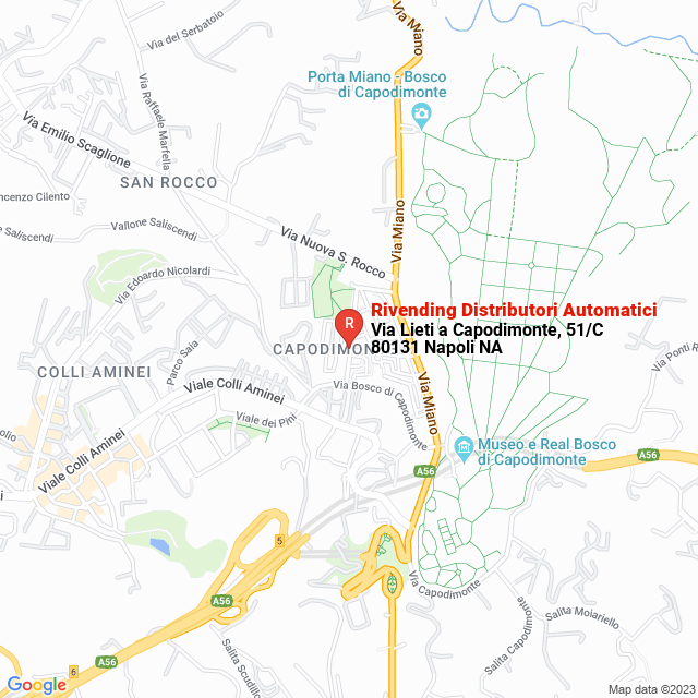 apri la mappa di Rivending Distributori Automatici