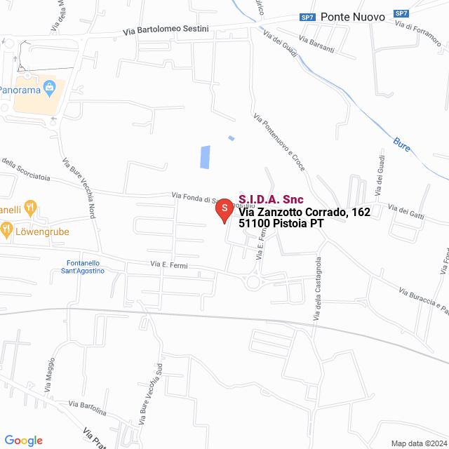 apri la mappa di S.I.D.A. Snc