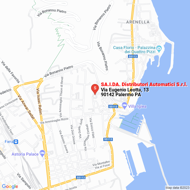 apri la mappa di SA.I.DA. Distributori Automatici S.r.l.