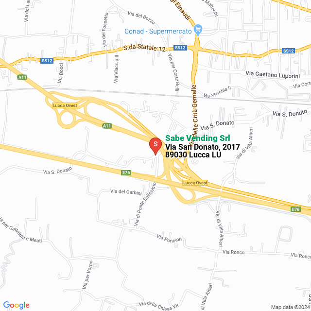 apri la mappa di Sabe Vending Srl