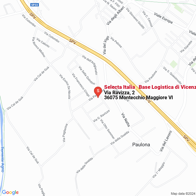apri la mappa di Selecta Italia - Base Logistica di Vicenza