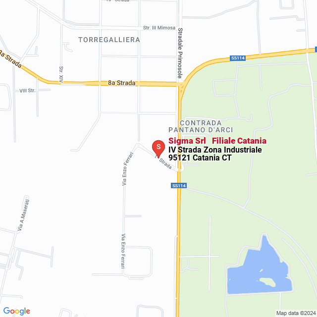 apri la mappa di Sigma Srl - Filiale Catania