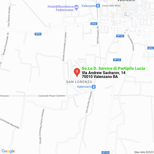 apri la mappa di So.Le.D. Service di Partipilo Lucia