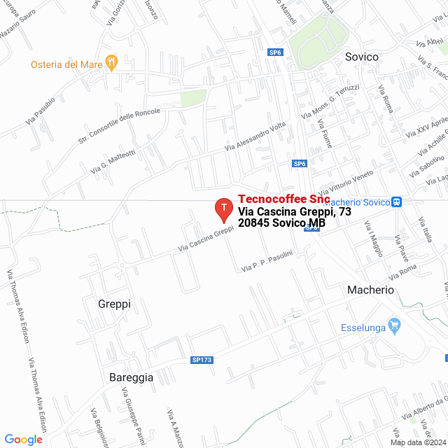 apri la mappa di Tecnocoffee Snc