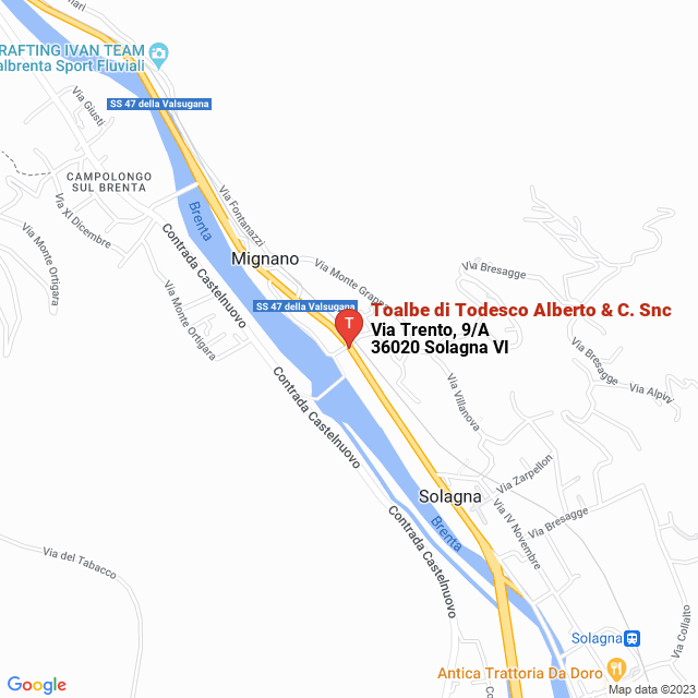 apri la mappa di Toalbe di Todesco Alberto & C. Snc