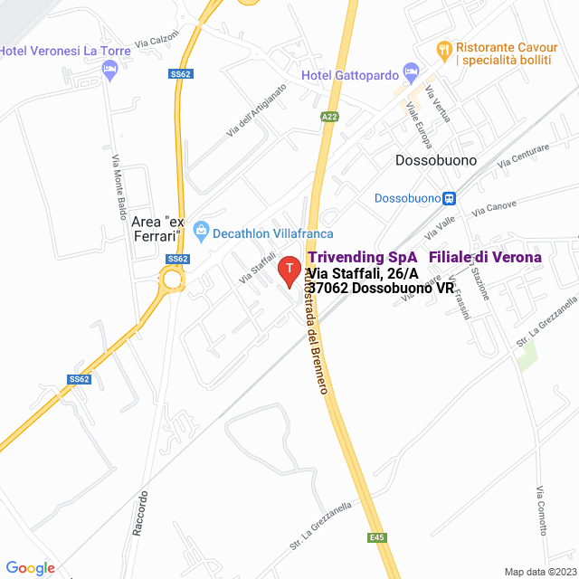 apri la mappa di Trivending SpA - Filiale di Verona