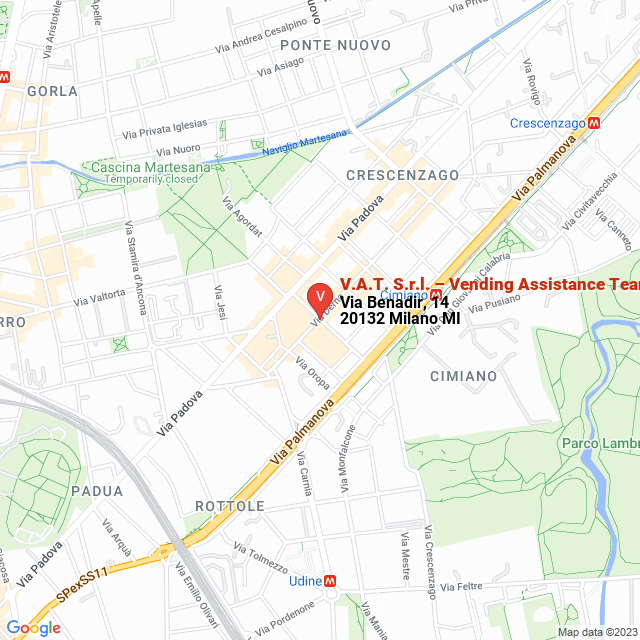 apri la mappa di V.A.T. S.r.l. – Vending Assistance Team
