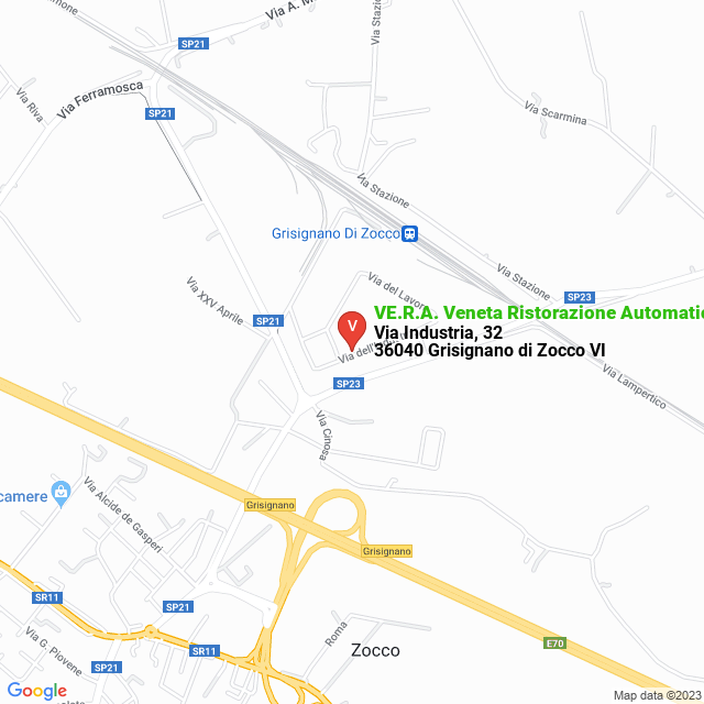 apri la mappa di VE.R.A. Veneta Ristorazione Automatica S.r.l.
