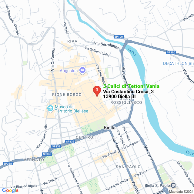 apri la mappa di 3 Calici di Tettoni Vania