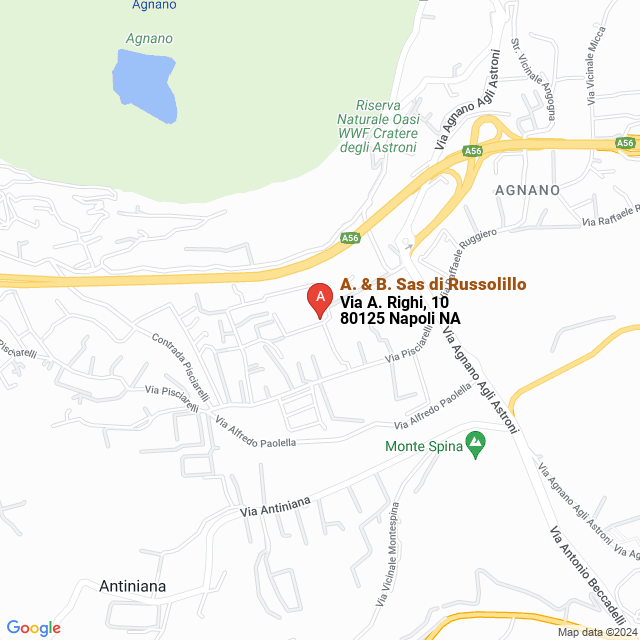 apri la mappa di A. & B. Sas di Russolillo