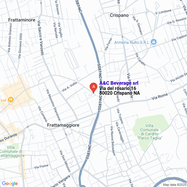 apri la mappa di A&C BEVERAGE SRL