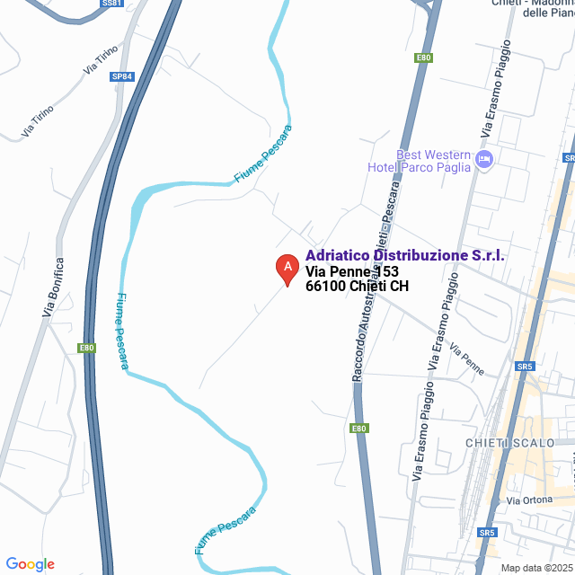 apri la mappa di Adriatico Distribuzione S.r.l.