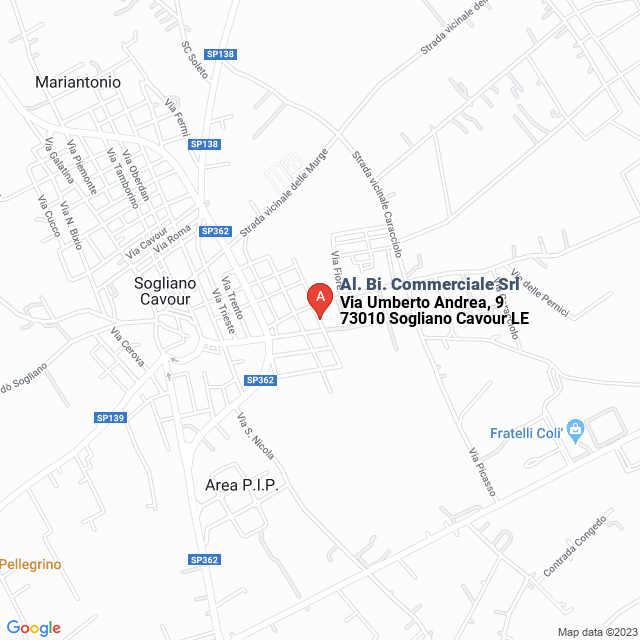 apri la mappa di Al. Bi. Commerciale Srl