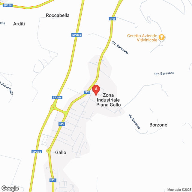 apri la mappa di ALBAGEL SRL