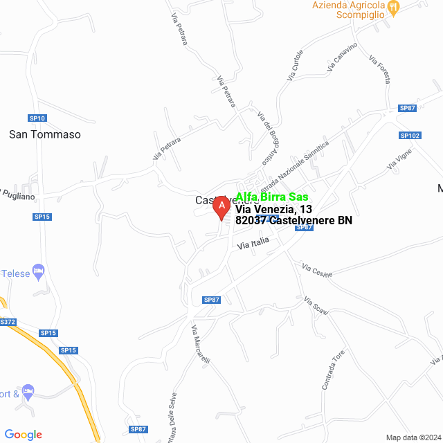 apri la mappa di Alfa Birra Sas