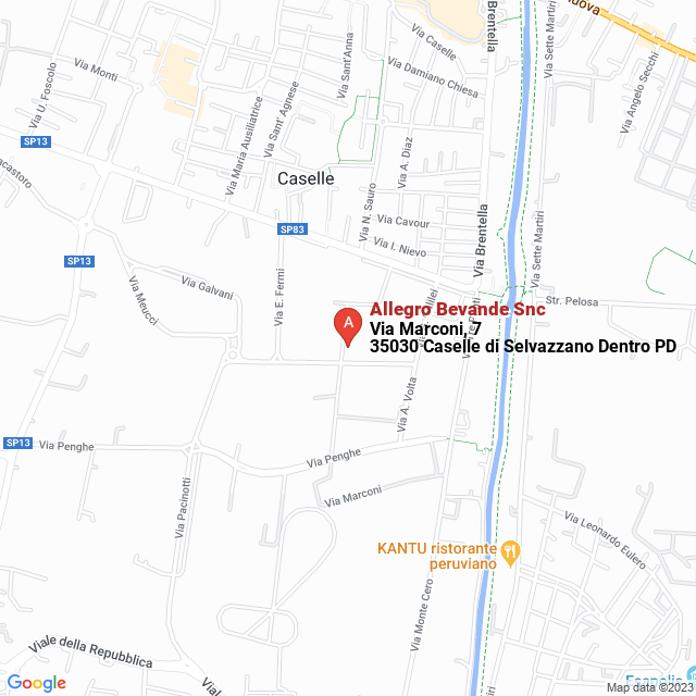 apri la mappa di Allegro Bevande Snc