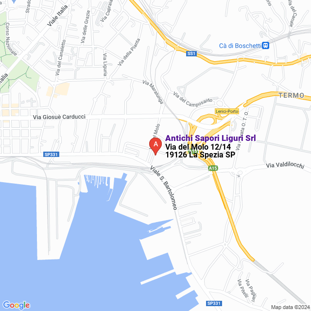 apri la mappa di Antichi Sapori Liguri Srl