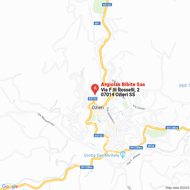 apri la mappa di Argiolas Bibite Sas