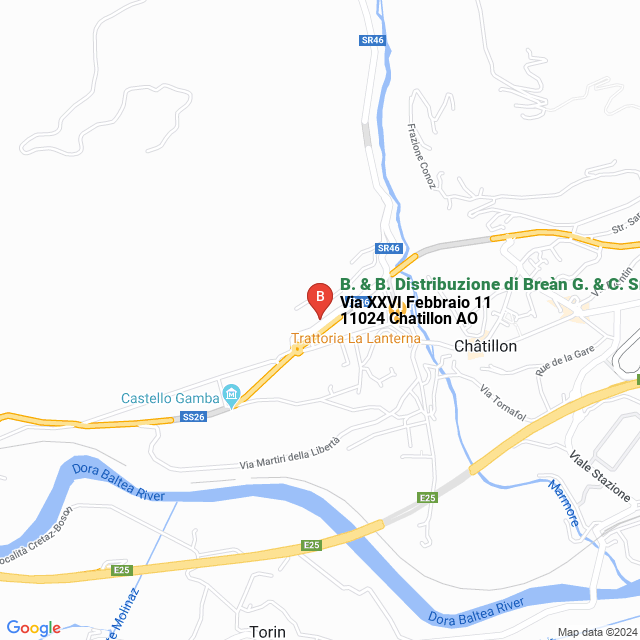 apri la mappa di B. & B. Distribuzione di Breàn G. & C. Snc