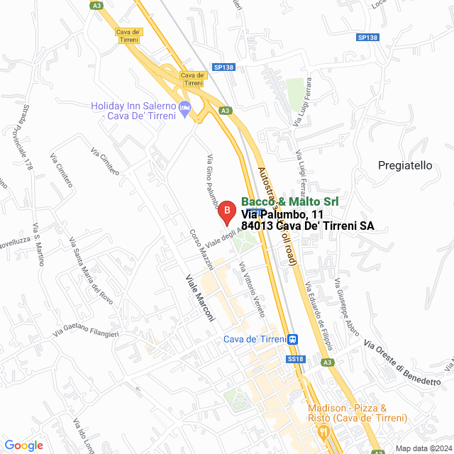 apri la mappa di Bacco & Malto Srl