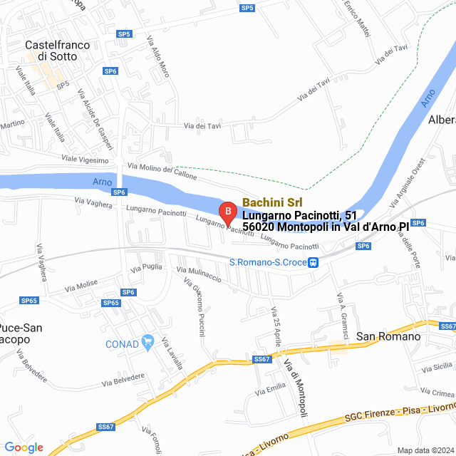 apri la mappa di Bachini Srl