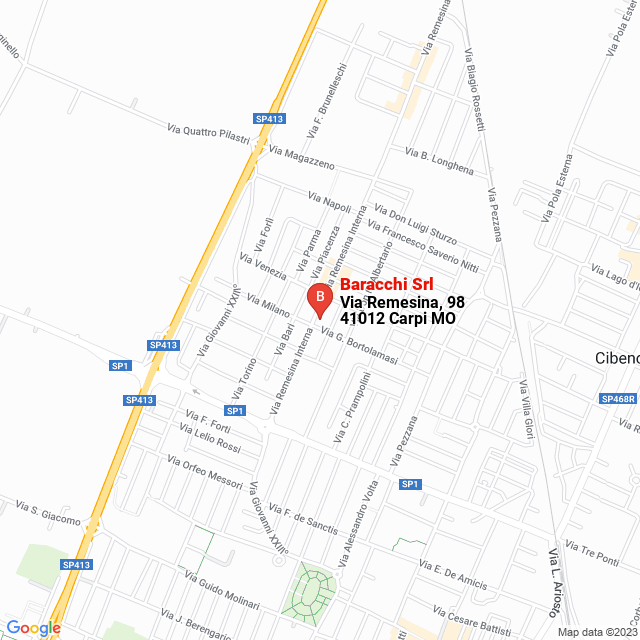 apri la mappa di Baracchi Srl