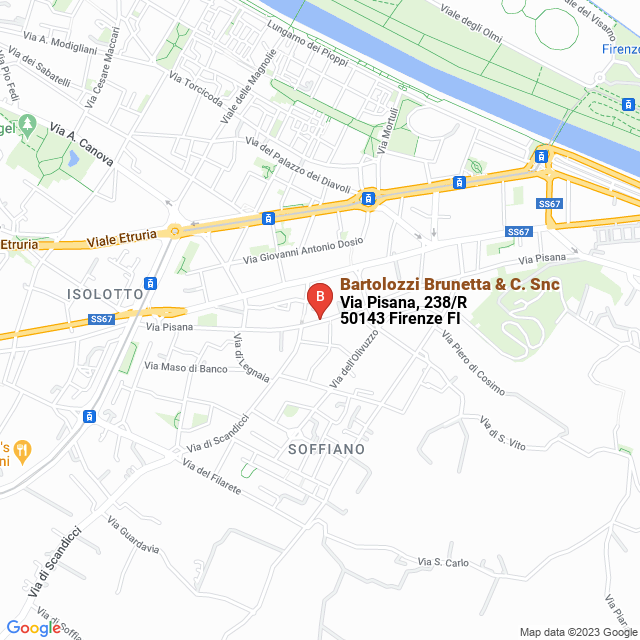 apri la mappa di Bartolozzi Brunetta & C. Snc