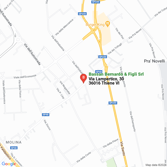 apri la mappa di Bassan Bernardo & Figli Srl